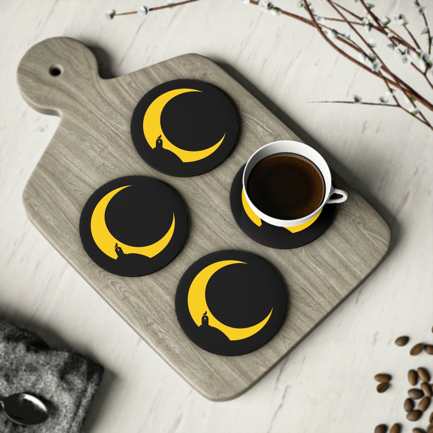 Moon Logo Coasters